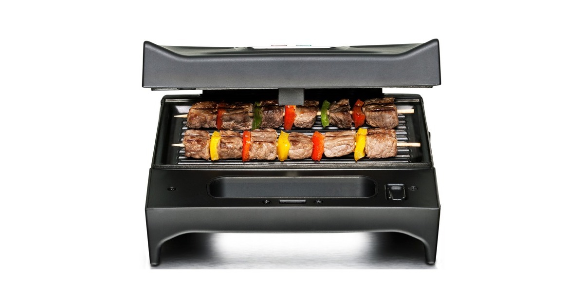 Rommelsbacher Multi Toast & Grill SWG 700 3-in-1 Max, Kontaktgrill(schwarz/edelstahl, 700 Watt, mit 3 Platten-Sets, Outlet)