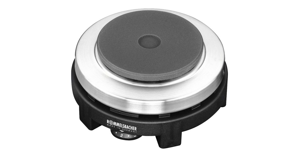 Rommelsbacher Reisekochplatte RK 501(edelstahl/schwarz) Rommelsbacher Reisekochplatte RK 501(edelstahl/schwarz)
