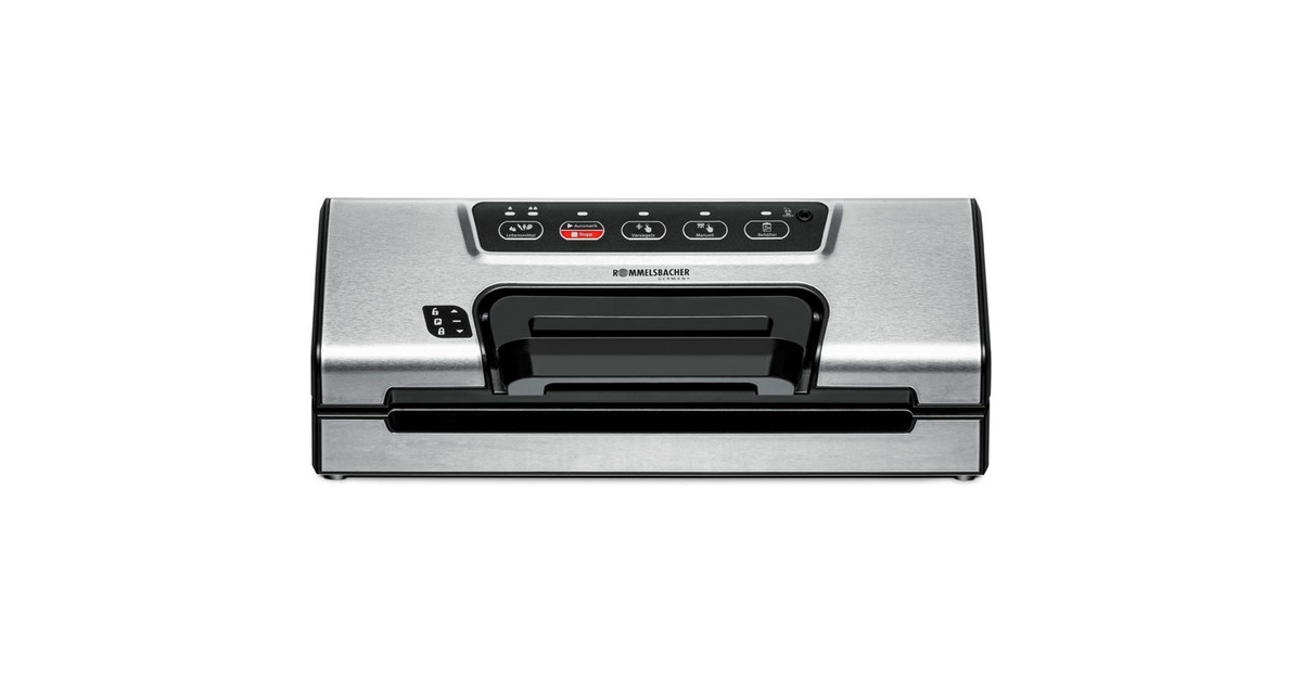 Rommelsbacher Vakuumierer VAC 385, Vakuumiergerät(edelstahl/schwarz) Rommelsbacher Vakuumierer VAC 385, Vakuumiergerät(edelstahl/schwarz)