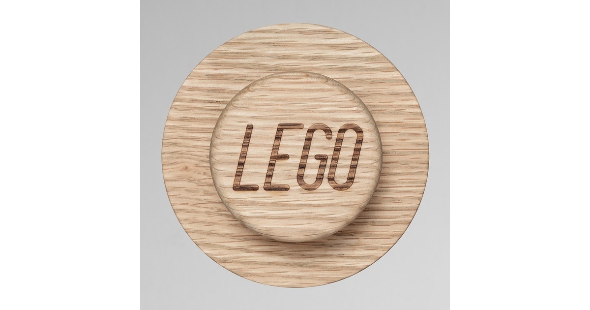 Room Copenhagen LEGO 1x1 Garderobe, 3er-Set 40160900, Wandhalterung(eiche, hell)