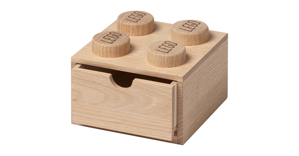 Room Copenhagen LEGO 2x2 Holz Schreibtischschublade, Aufbewahrungsbox(eiche, hell) Room Copenhagen LEGO 2x2 Holz Schreibtischschublade, Aufbewahrungsbox(eiche, hell)
