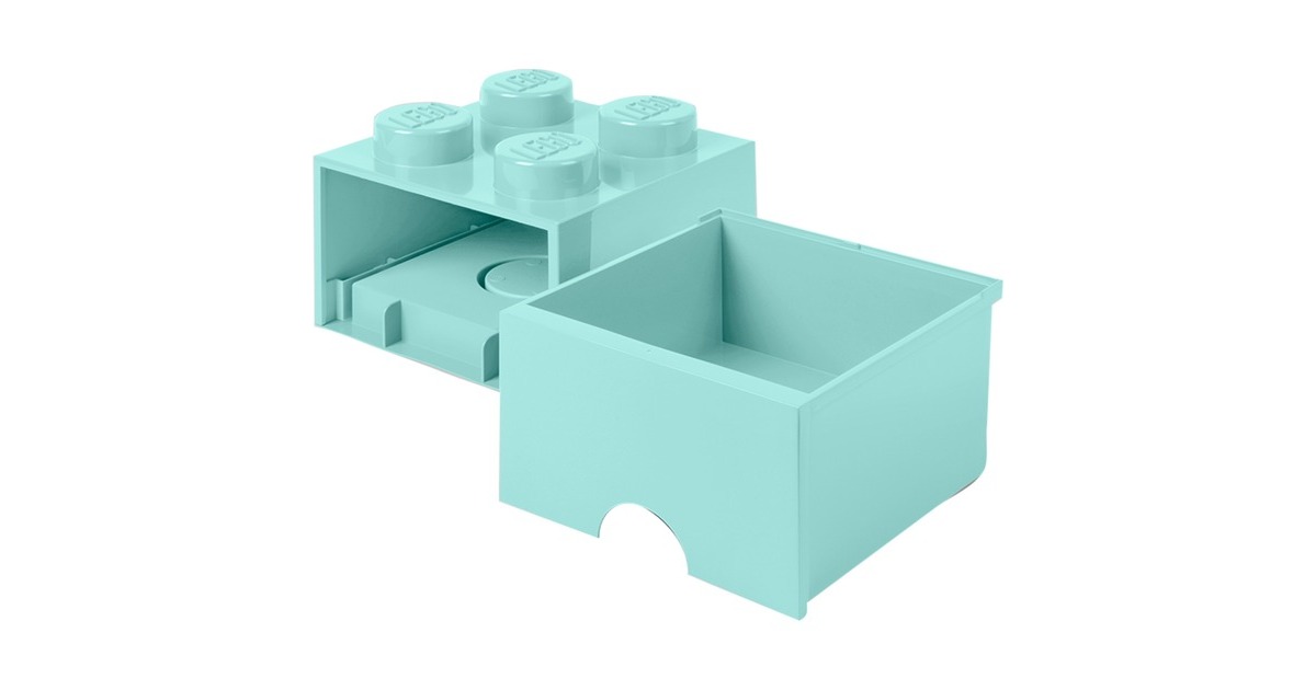 Room Copenhagen LEGO Brick Drawer 4 aquablau, Aufbewahrungsbox(blau)