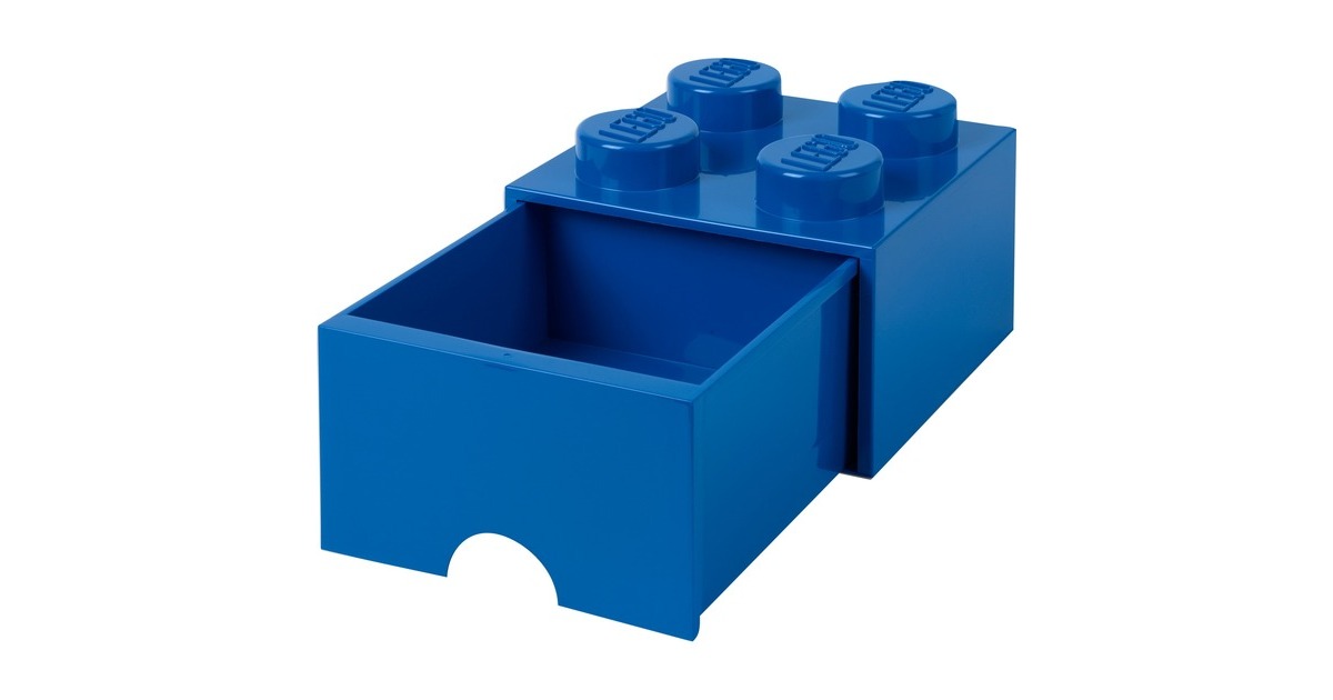 Room Copenhagen LEGO Brick Drawer 4 blau, Aufbewahrungsbox(blau)