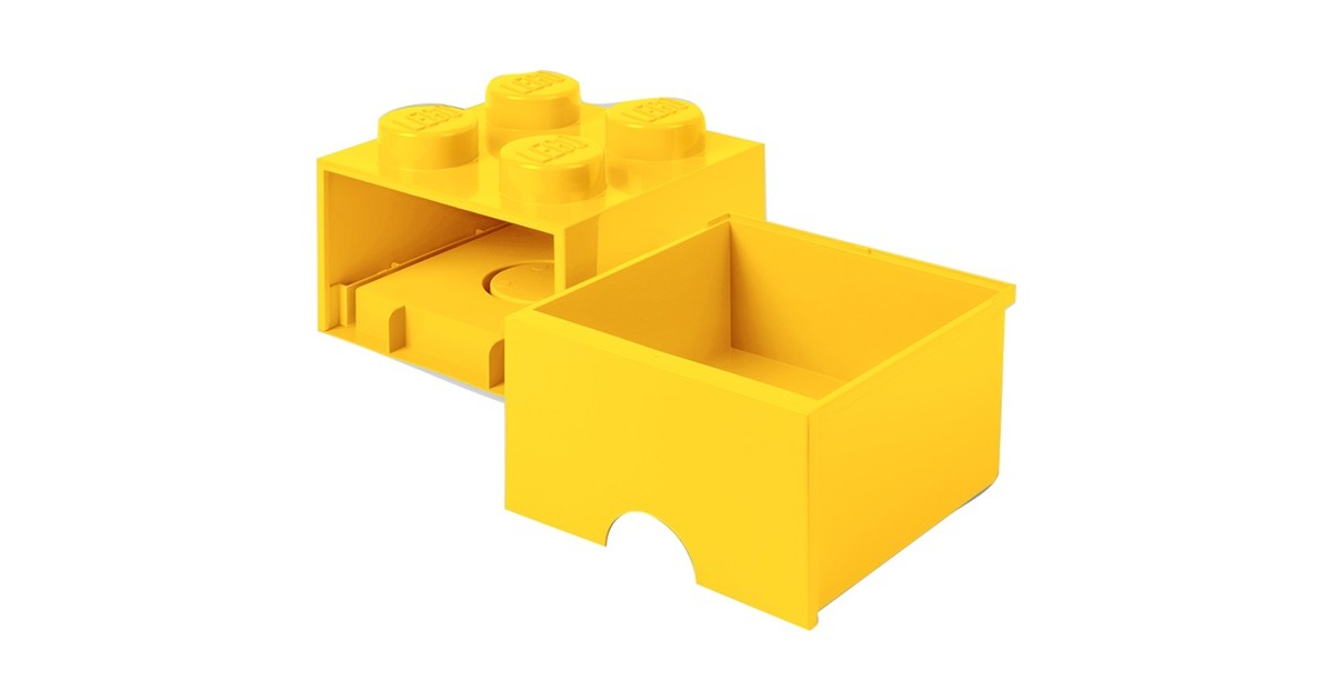Room Copenhagen LEGO Brick Drawer 4 gelb, Aufbewahrungsbox(gelb)