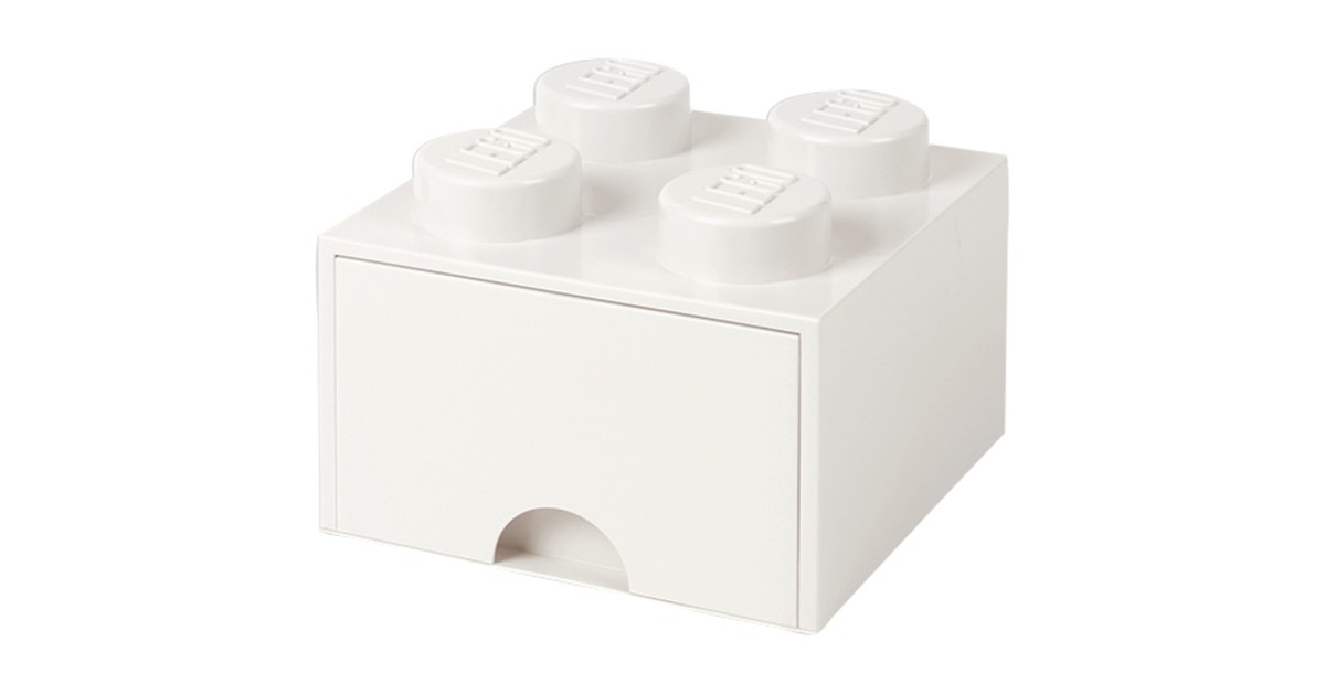 Room Copenhagen LEGO Brick Drawer 4 weiß, Aufbewahrungsbox(weiß)