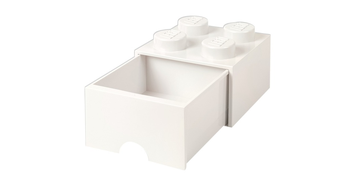 Room Copenhagen LEGO Brick Drawer 4 weiß, Aufbewahrungsbox(weiß)