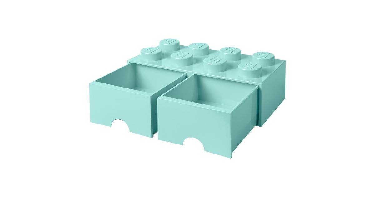 Room Copenhagen LEGO Brick Drawer 8 aquablau, Aufbewahrungsbox(blau)