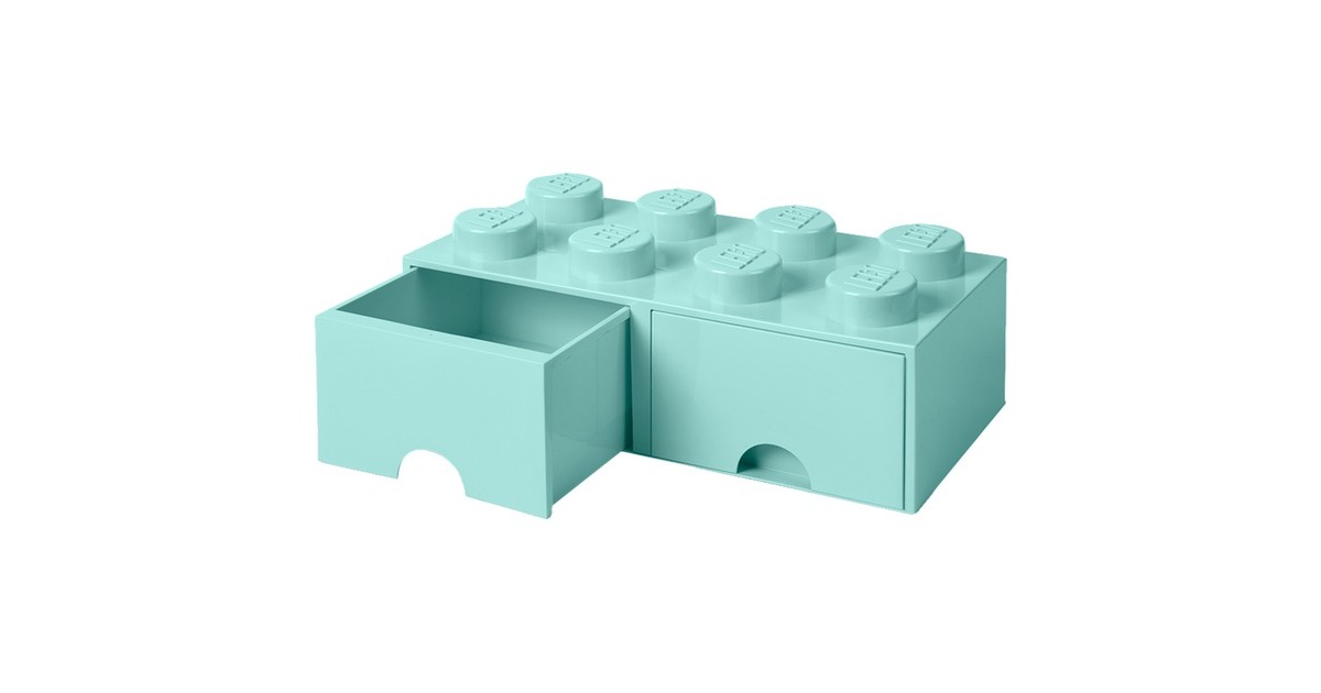 Room Copenhagen LEGO Brick Drawer 8 aquablau, Aufbewahrungsbox(blau)