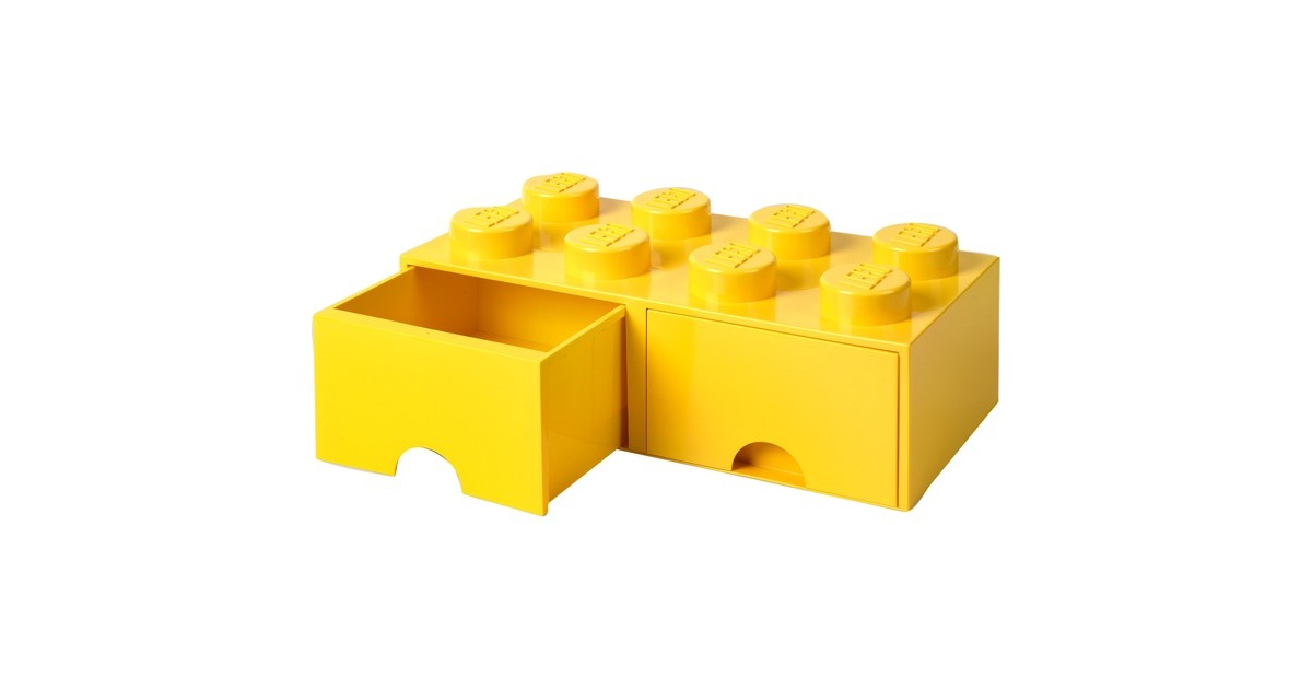 Room Copenhagen LEGO Brick Drawer 8 gelb, Aufbewahrungsbox(gelb)