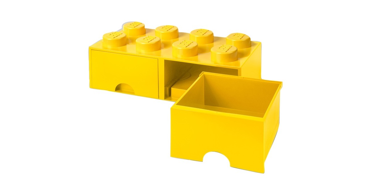 Room Copenhagen LEGO Brick Drawer 8 gelb, Aufbewahrungsbox(gelb)