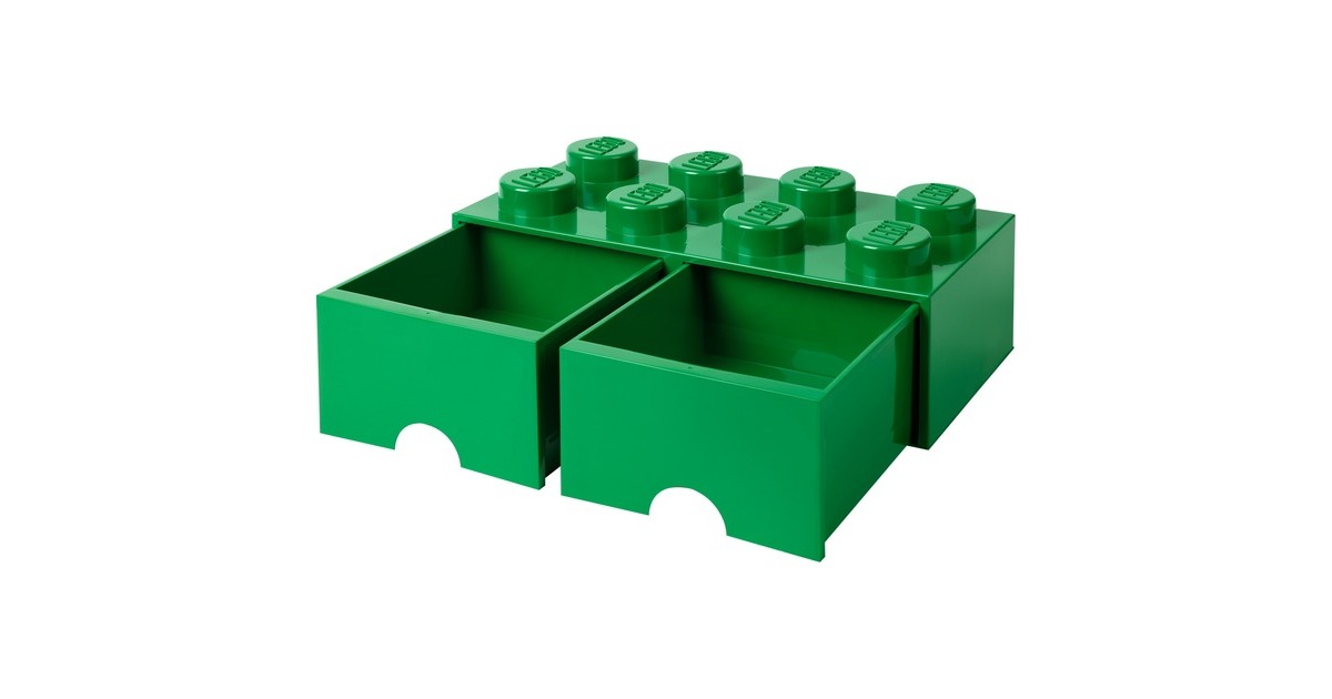 Room Copenhagen LEGO Brick Drawer 8 grün, Aufbewahrungsbox(grün)