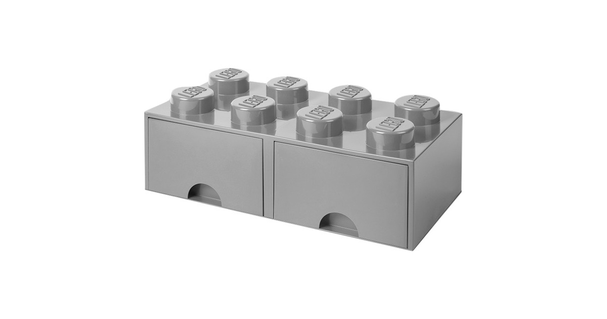 Room Copenhagen LEGO Brick Drawer 8 grau, Aufbewahrungsbox(grau)