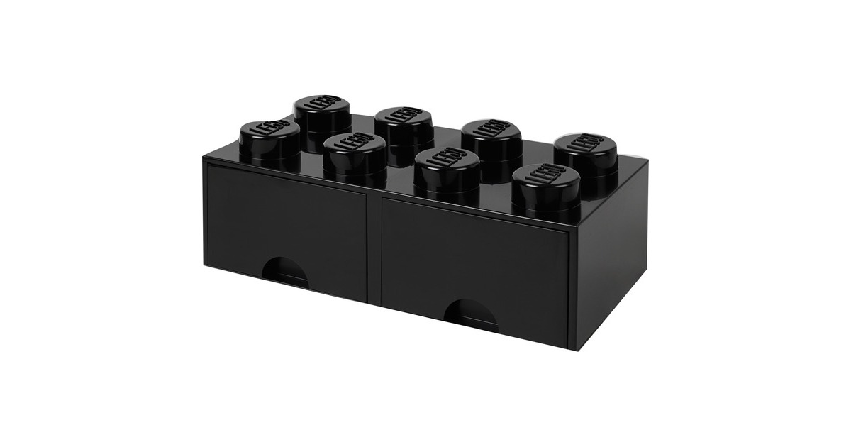 Room Copenhagen LEGO Brick Drawer 8 schwarz, Aufbewahrungsbox(schwarz)