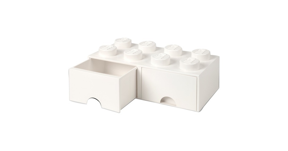Room Copenhagen LEGO Brick Drawer 8 weiß, Aufbewahrungsbox(weiß)