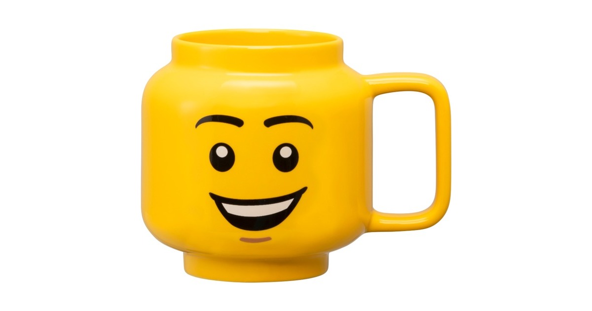 Room Copenhagen LEGO Keramiktasse Happy Boy, groß(gelb)