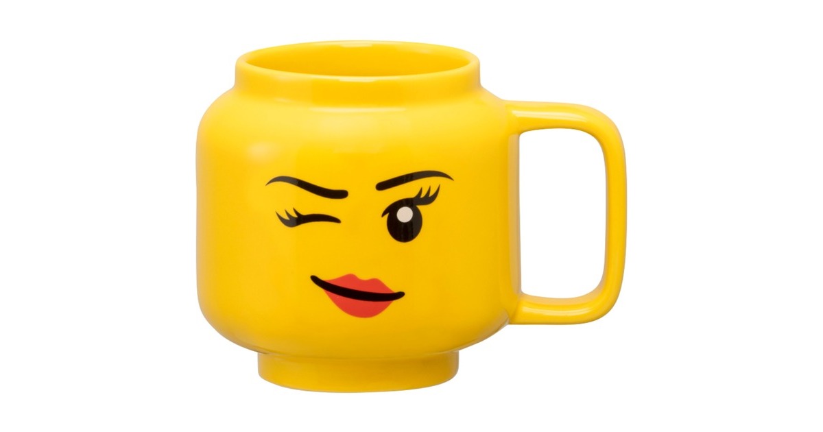 Room Copenhagen LEGO Keramiktasse Winking Girl, klein(gelb)