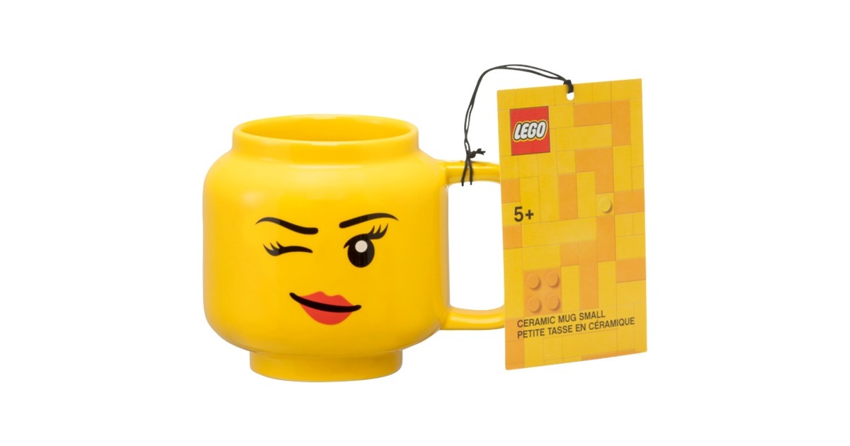 Room Copenhagen LEGO Keramiktasse Winking Girl, klein(gelb)