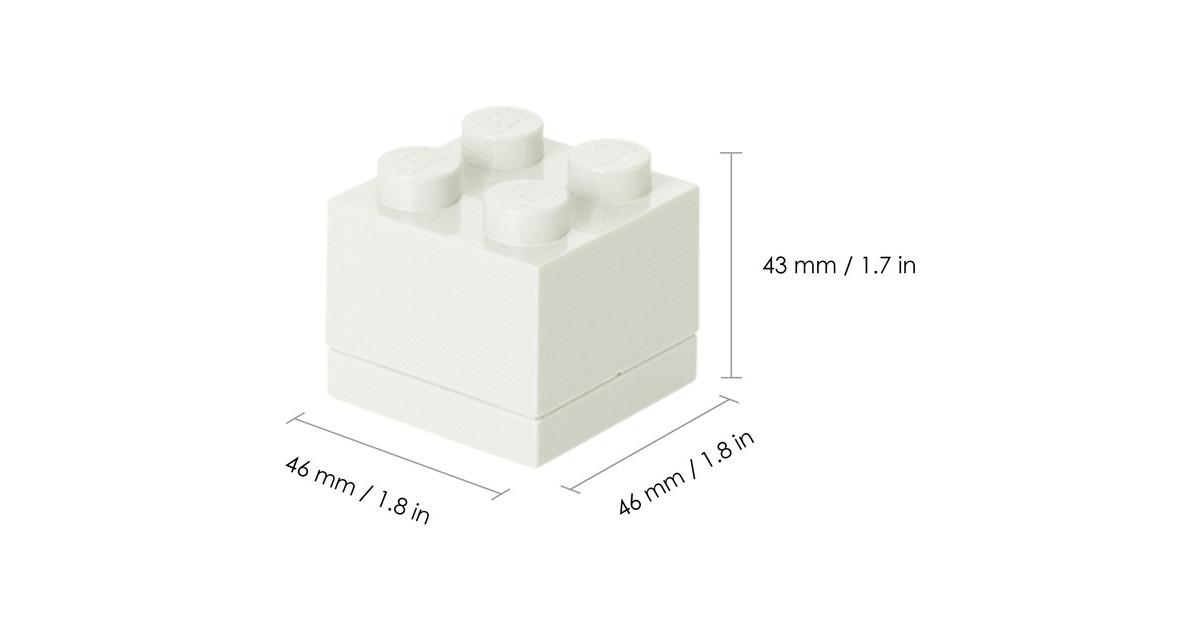 Room Copenhagen LEGO Mini Box 4, Lunch-Box(weiß)