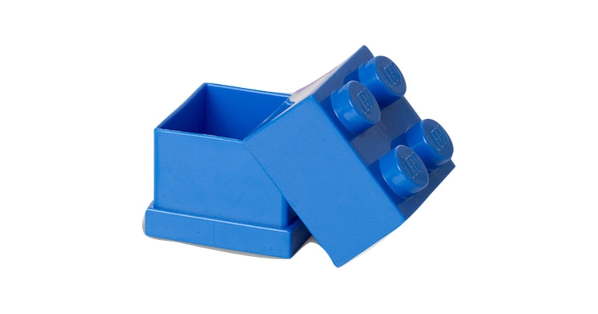 Room Copenhagen LEGO Mini Box 4 blau, Aufbewahrungsbox(blau)