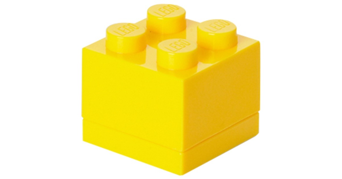 Room Copenhagen LEGO Mini Box 4 gelb, Aufbewahrungsbox(gelb)