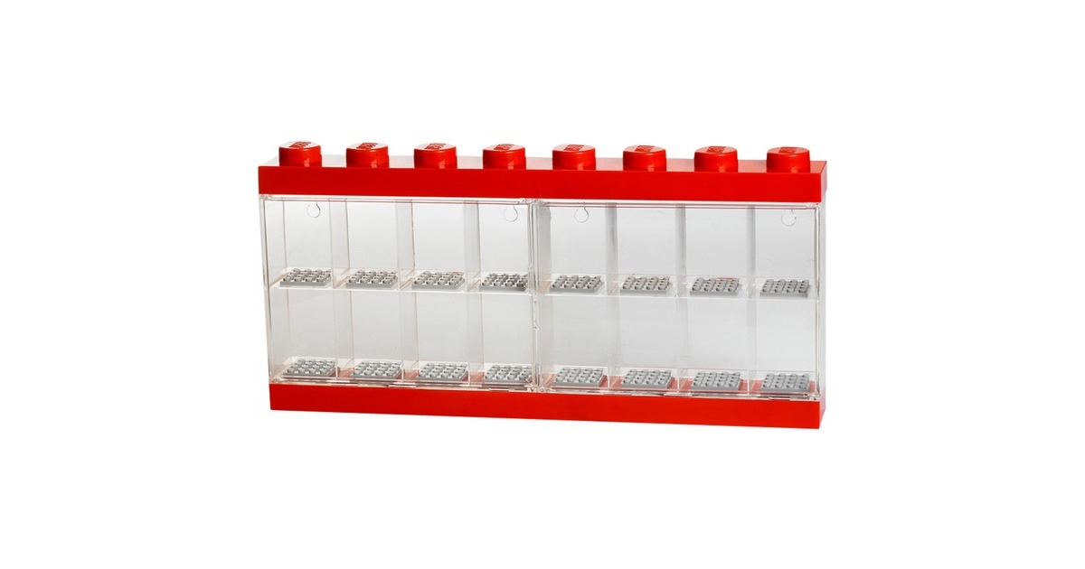 Room Copenhagen LEGO Minifiguren Display Case 16 rot, Aufbewahrungsbox(rot)