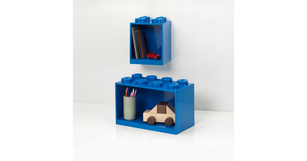Room Copenhagen LEGO Regal Brick Shelf 8+4, Set 41171731(blau, 2 Regale)