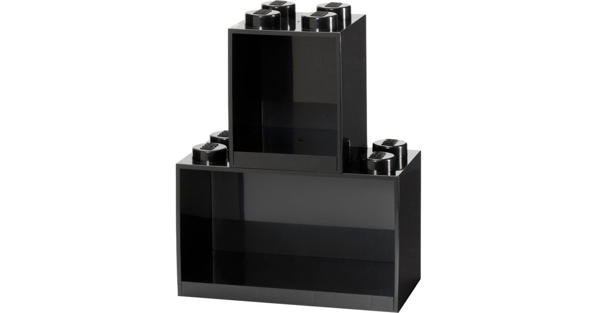 Room Copenhagen LEGO Regal Brick Shelf 8+4, Set 41171733(schwarz, 2 Regale)