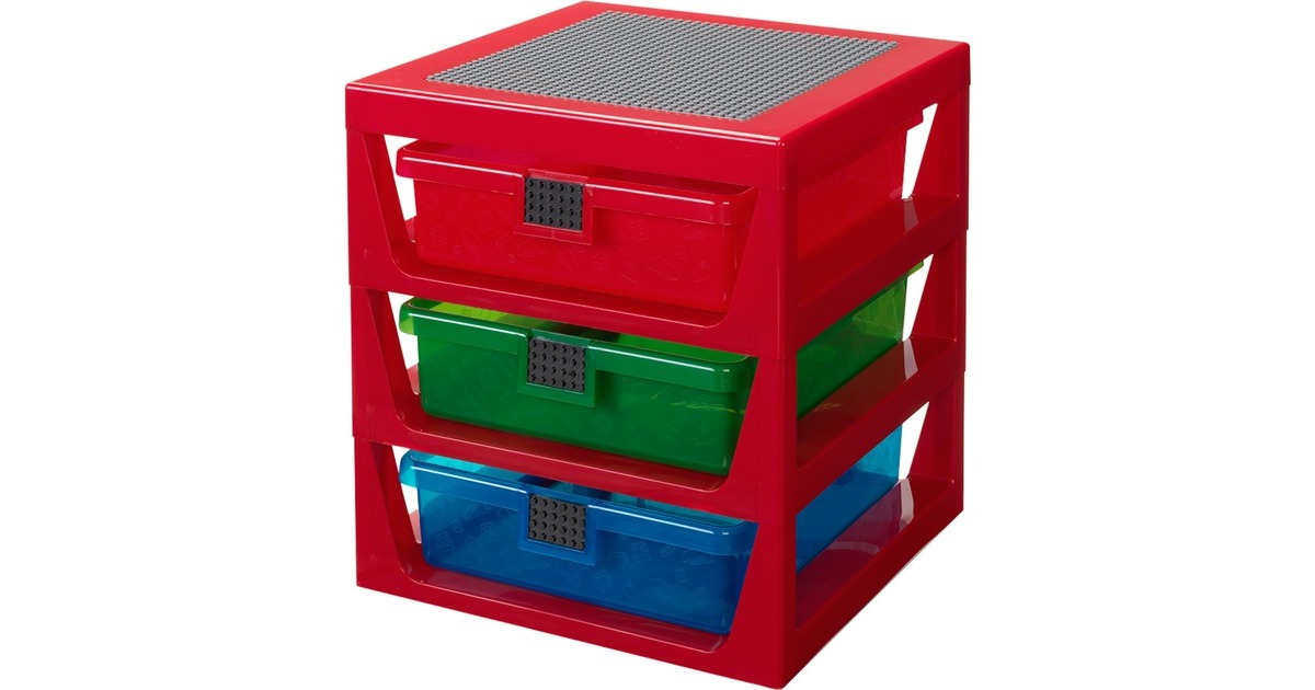 Room Copenhagen LEGO Schubladenbox, Aufbewahrungsbox(rot)