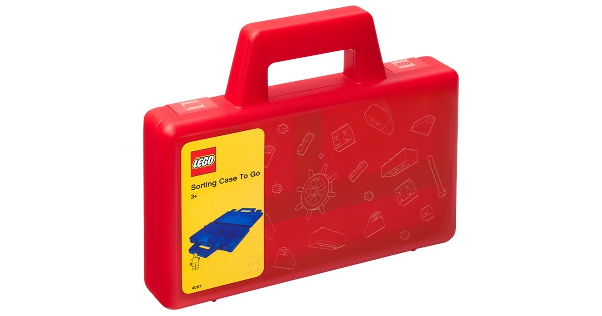 Room Copenhagen LEGO Sortierbox to go, Aufbewahrungsbox(rot)
