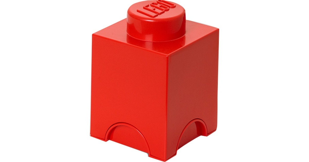 Room Copenhagen LEGO Storage Brick 1 rot, Aufbewahrungsbox(rot)