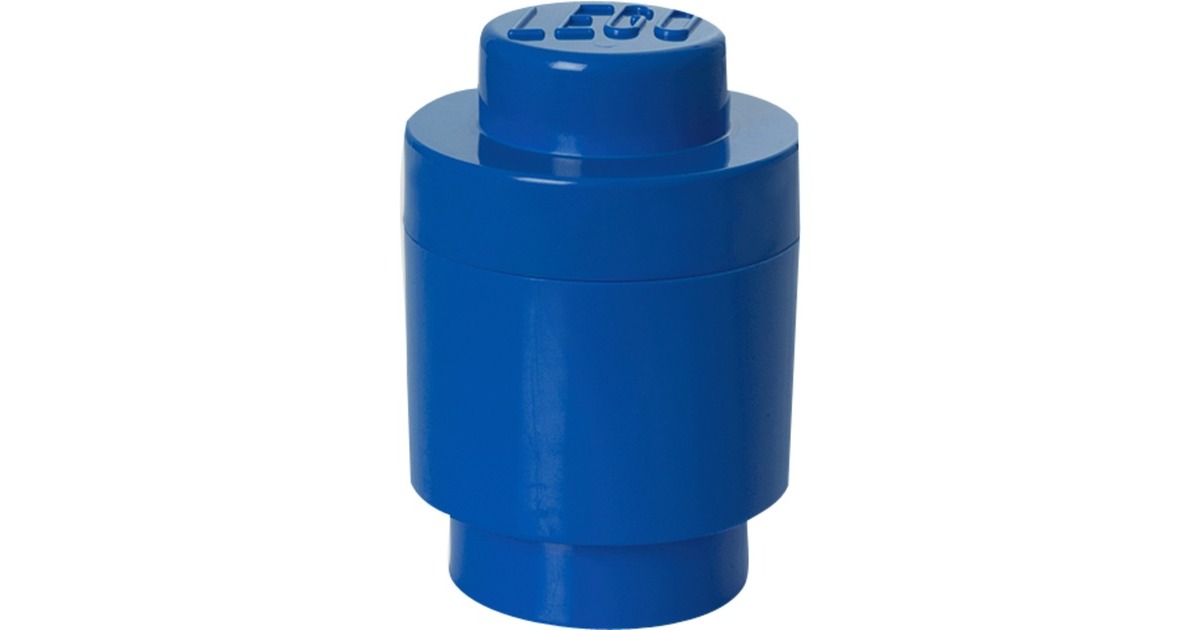 Room Copenhagen LEGO Storage Brick 1 rund blau, Aufbewahrungsbox(blau)