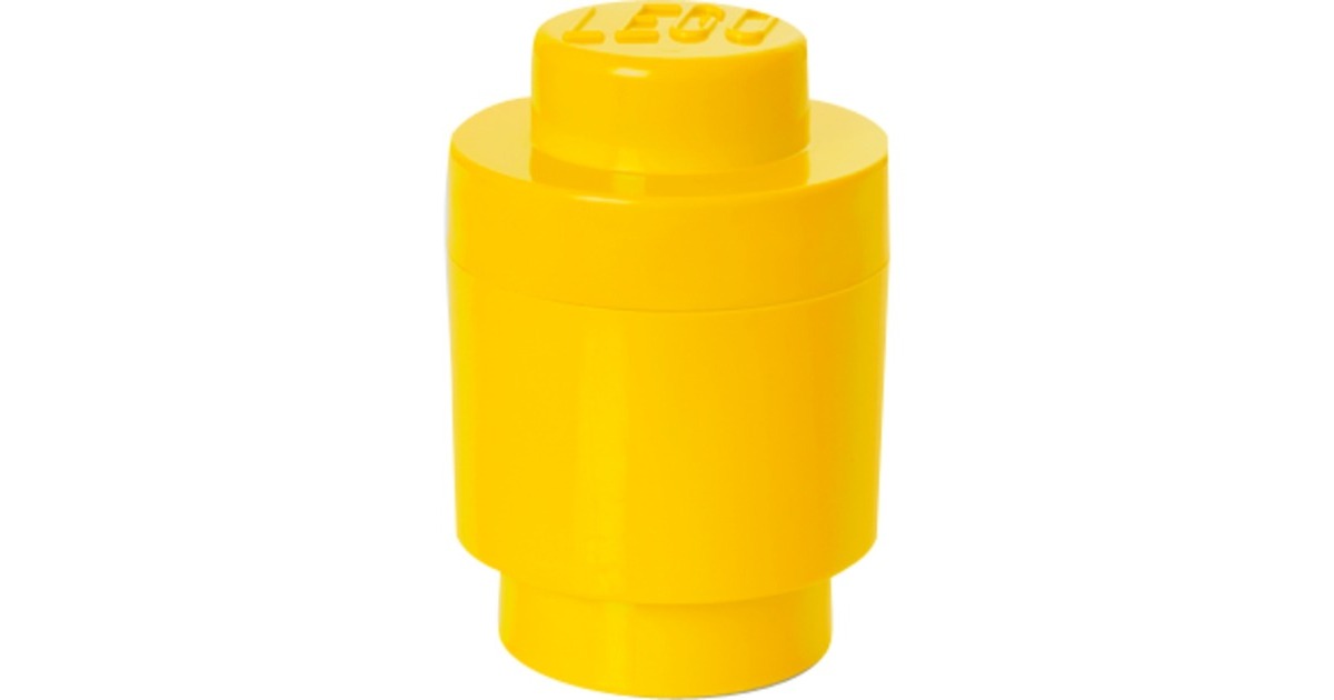 Room Copenhagen LEGO Storage Brick 1 rund gelb, Aufbewahrungsbox(gelb)