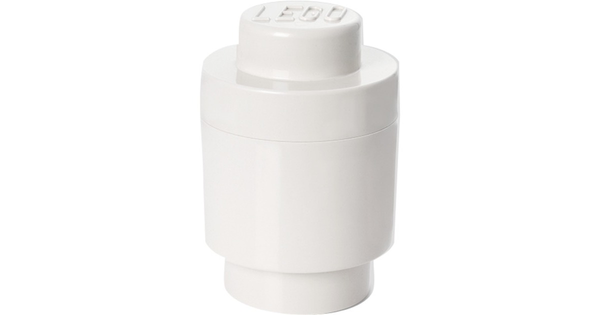 Room Copenhagen LEGO Storage Brick 1 rund weiß, Aufbewahrungsbox(weiß)