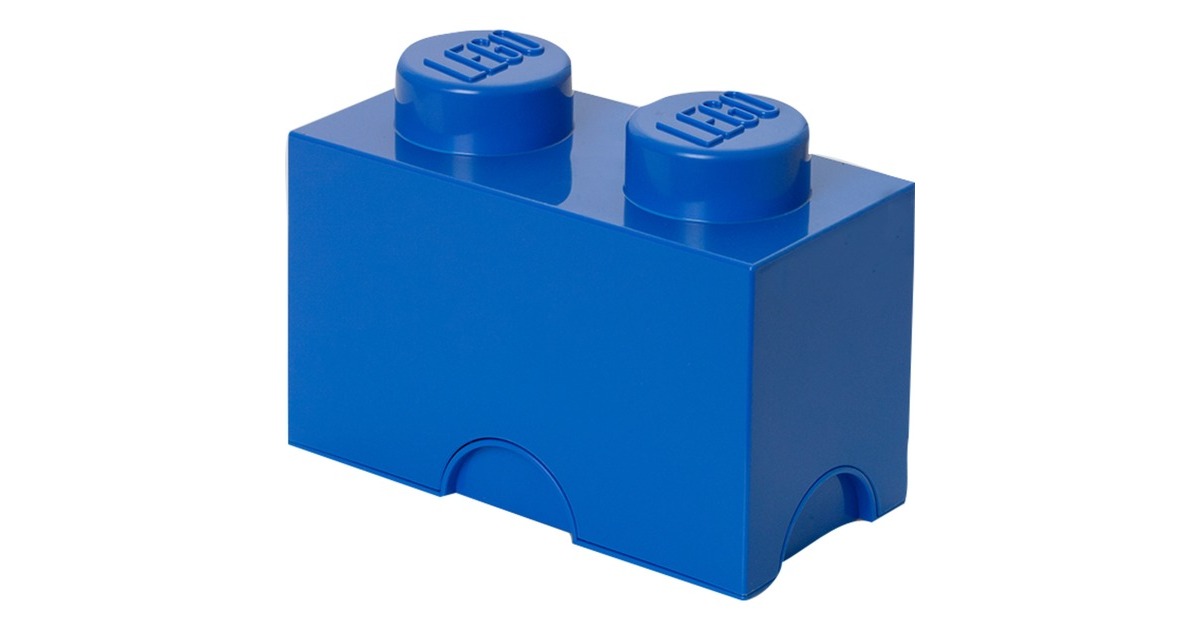 Room Copenhagen LEGO Storage Brick 2 blau, Aufbewahrungsbox(blau)