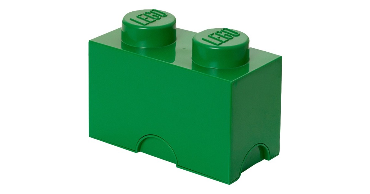 Room Copenhagen LEGO Storage Brick 2 grün, Aufbewahrungsbox(grün)