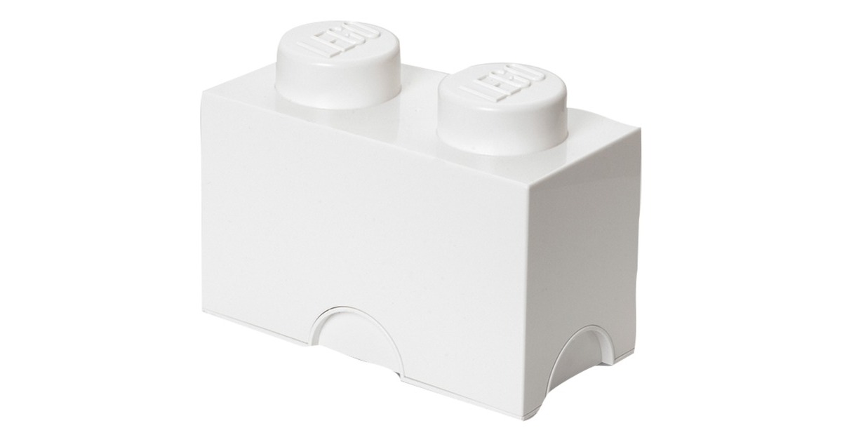 Room Copenhagen LEGO Storage Brick 2 weiß, Aufbewahrungsbox(weiß)