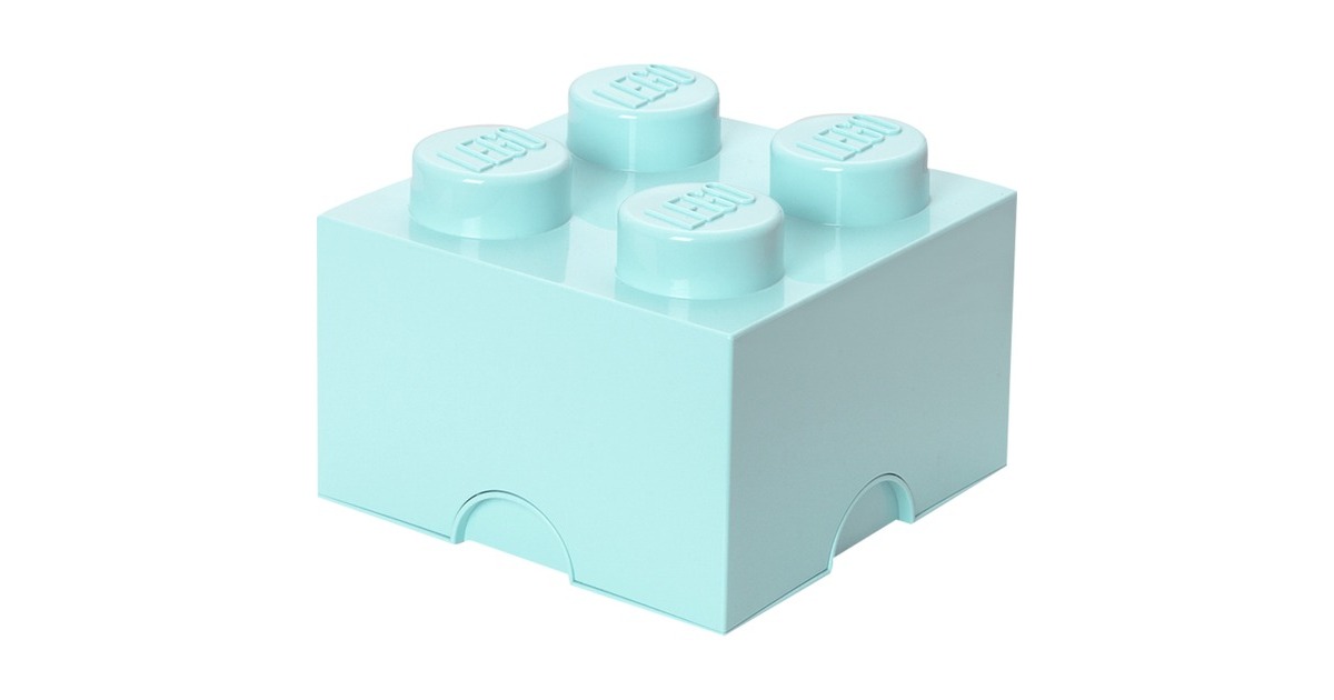 Room Copenhagen LEGO Storage Brick 4 aqua, Aufbewahrungsbox(blau)