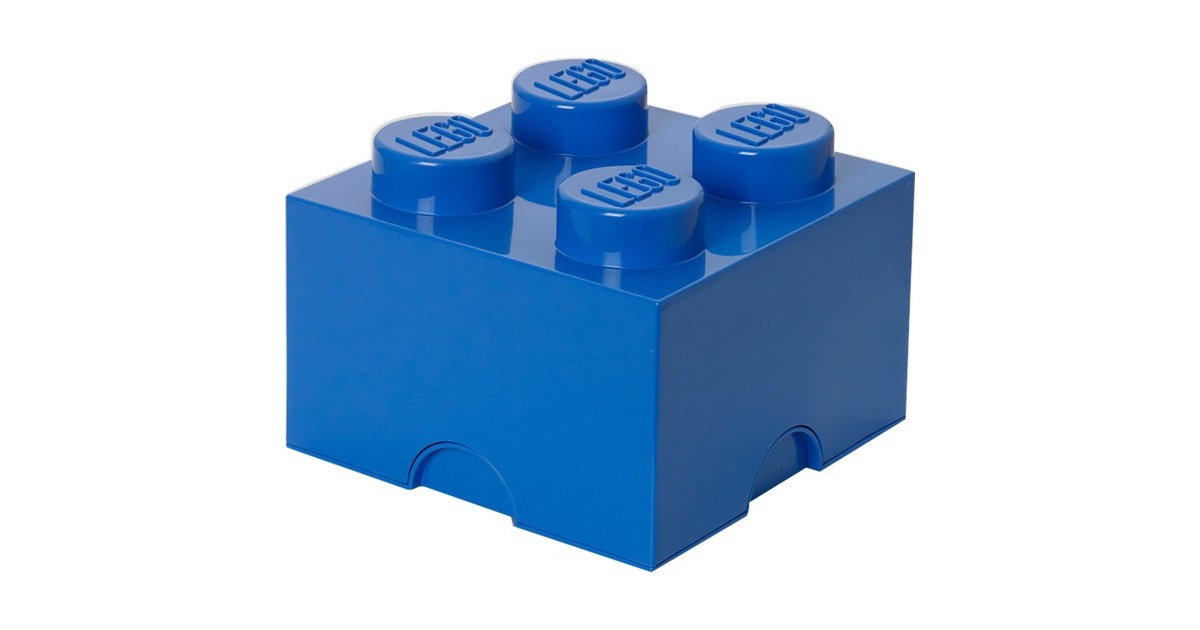 Room Copenhagen LEGO Storage Brick 4 blau, Aufbewahrungsbox(blau)