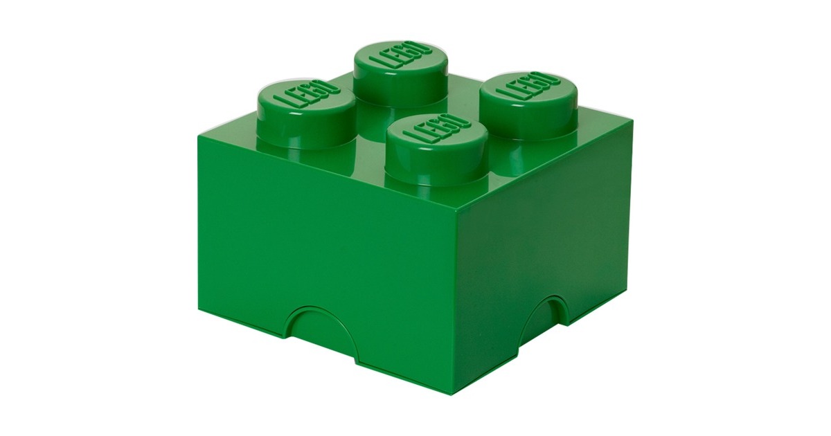 Room Copenhagen LEGO Storage Brick 4 grün, Aufbewahrungsbox(grün)