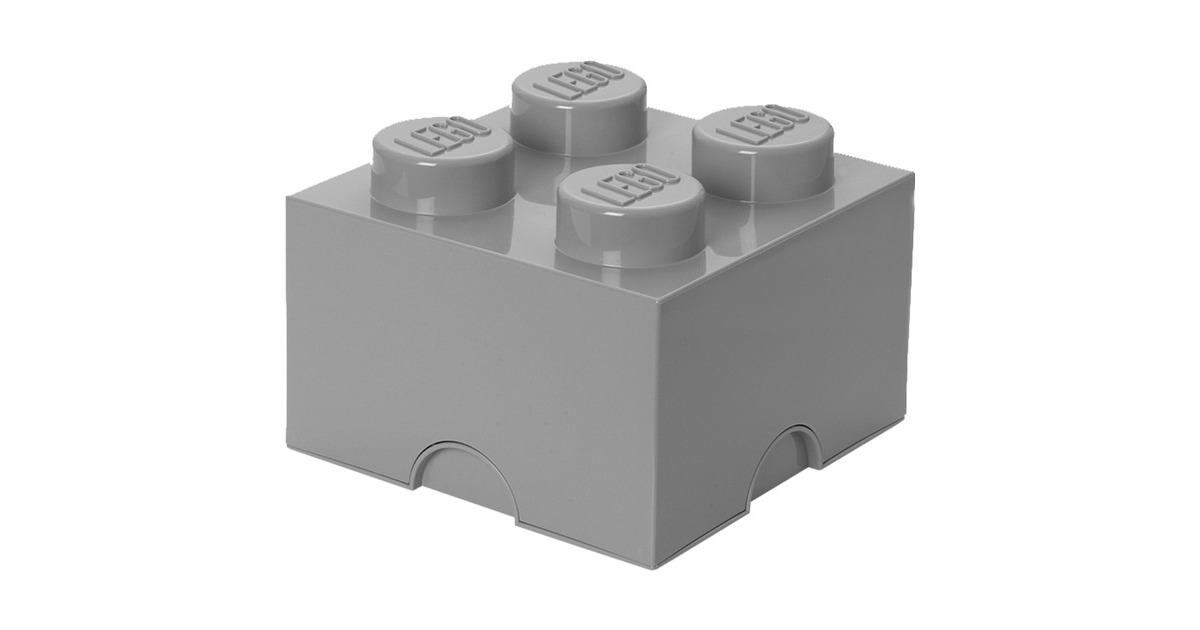 Room Copenhagen LEGO Storage Brick 4 grau, Aufbewahrungsbox(grau)