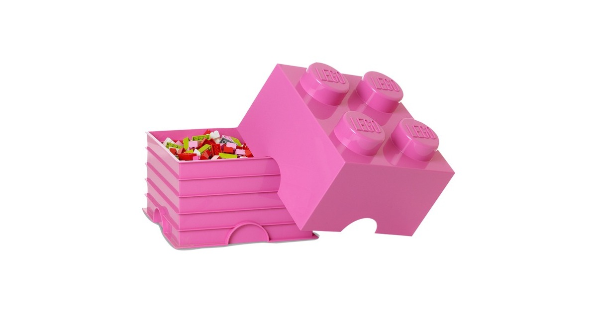 Room Copenhagen LEGO Storage Brick 4 pink, Aufbewahrungsbox(pink)
