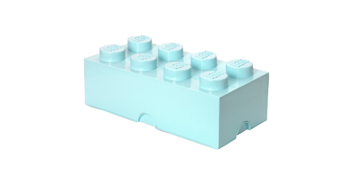 Room Copenhagen LEGO Storage Brick 8 aqua, Aufbewahrungsbox(blau)