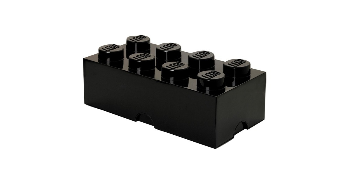 Room Copenhagen LEGO Storage Brick 8 schwarz, Aufbewahrungsbox(schwarz)