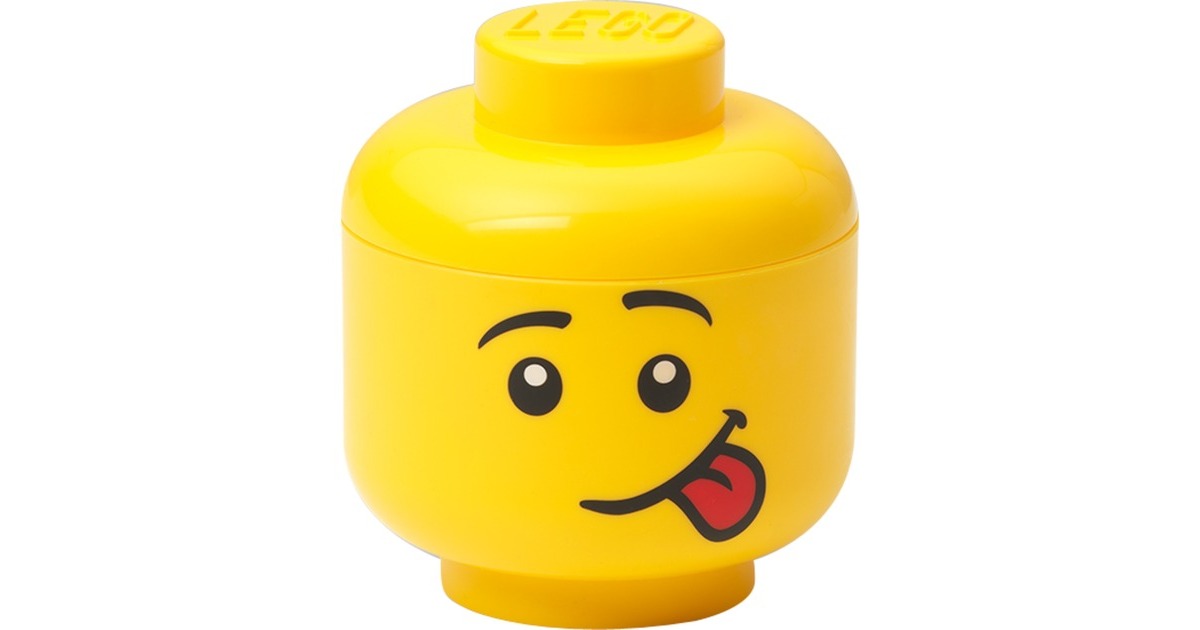 Room Copenhagen LEGO Storage Head "Silly", mini, Aufbewahrungsbox(gelb)