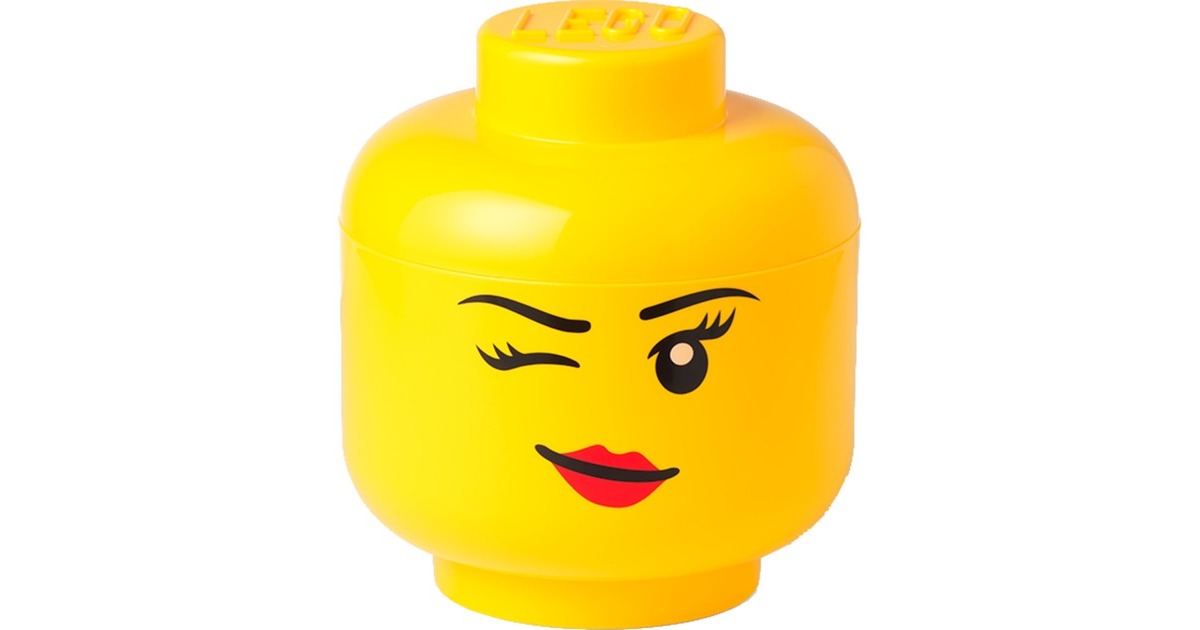 Room Copenhagen LEGO Storage Head "Whinky", klein, Aufbewahrungsbox(gelb) Room Copenhagen LEGO Storage Head "Whinky", klein, Aufbewahrungsbox(gelb)