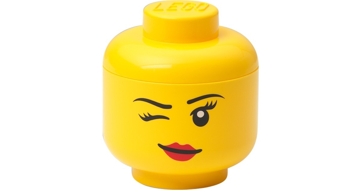 Room Copenhagen LEGO Storage Head "Whinky", mini, Aufbewahrungsbox(gelb) Room Copenhagen LEGO Storage Head "Whinky", mini, Aufbewahrungsbox(gelb)