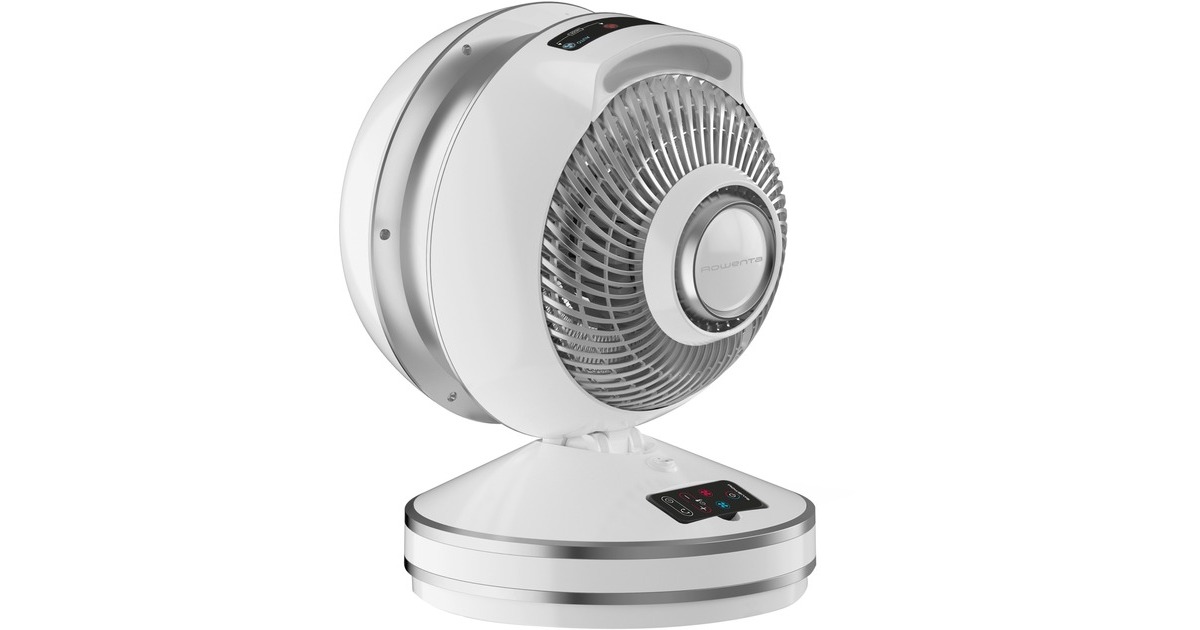 Rowenta 2in1 Air Force Intense HQ 7152, Heizlüfter(weiß/silber, Standventilator, Heizlüfter)