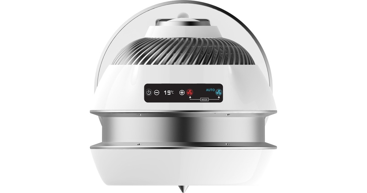 Rowenta 2in1 Air Force Intense HQ 7152, Heizlüfter(weiß/silber, Standventilator, Heizlüfter)