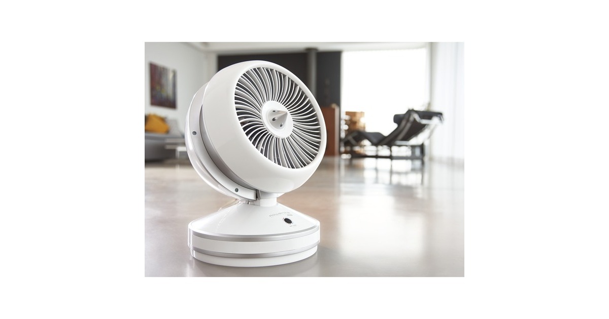 Rowenta 2in1 Air Force Intense HQ 7152, Heizlüfter(weiß/silber, Standventilator, Heizlüfter)