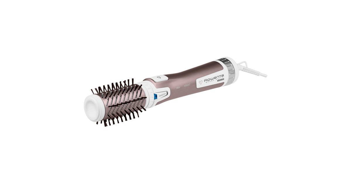 Rowenta Brush Activ Premium Care CF 9540, Warmluftbürste(weiß/rosa)